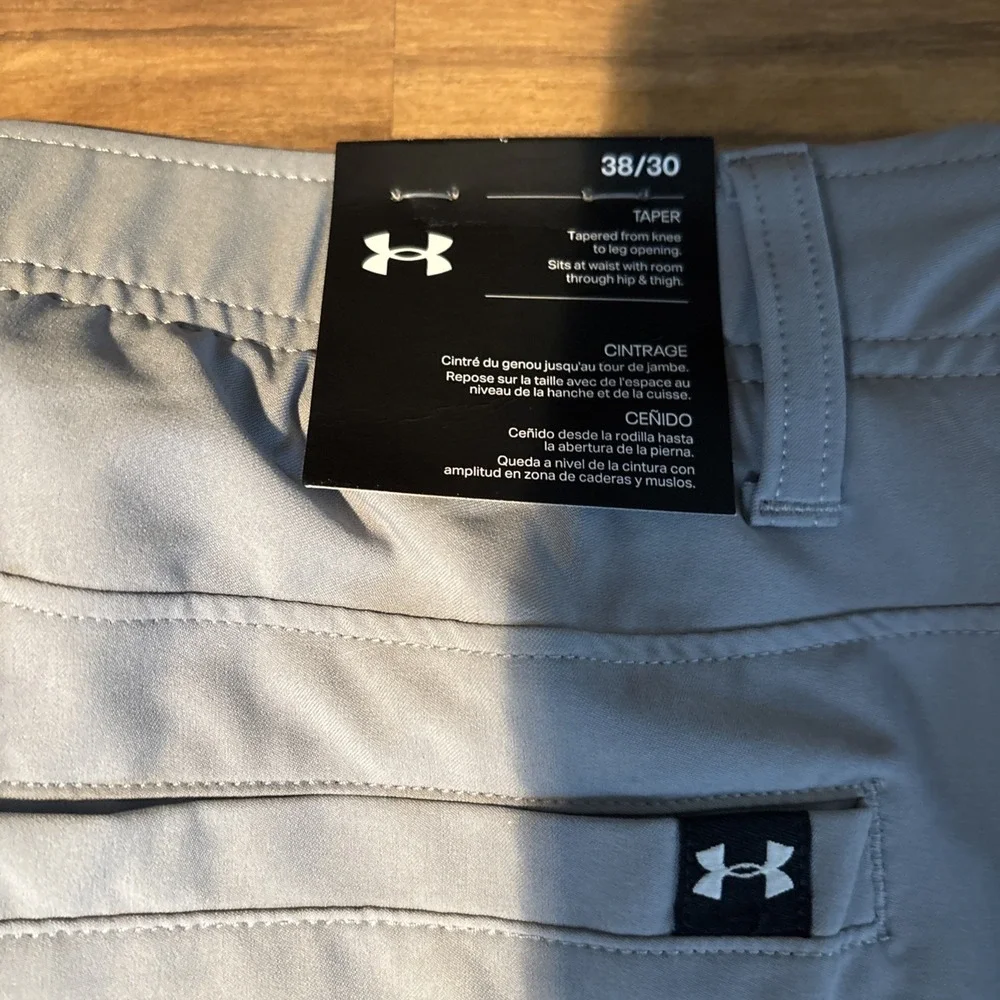 Under Armour Drive Tapered Golf Pants Mens 38x30 Gray UA Storm 1364410 NEW